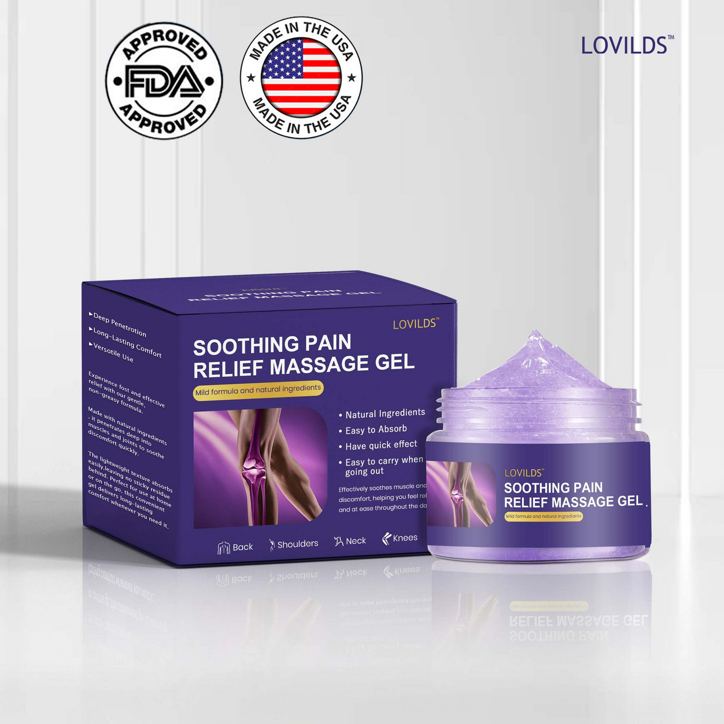 LOVILDS™  Turmeric & Emu Oil Arthritis Soothing Pain Relief Massage Gel